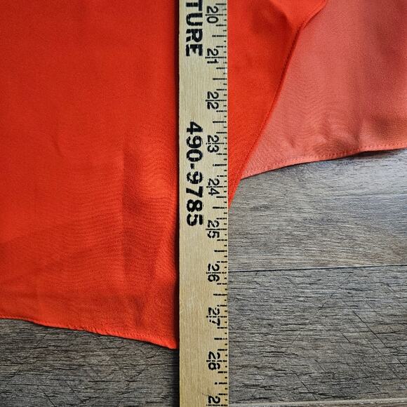 Vince Camuto Top Womens XL Two-Toned Orange Asymmetric Lagenlook Layered Tiered - Picture 12 of 14